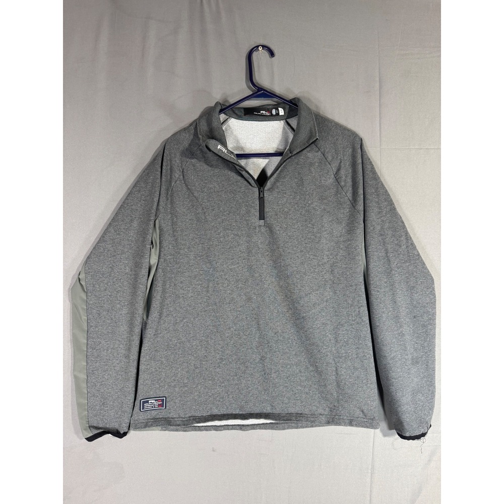 RLX Ralph Lauren‎ Men's Gray Performance Quarter Zip Pullover Sweatshirt Size L
